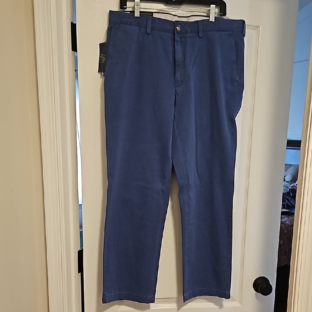 Polo by Ralph Lauren Blue Chinos with Relaxed Fit and Adjustable Waistband